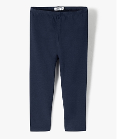 GEMO Legging 78ème uni à taille élastiquée fille navy