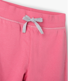 leggings de sport avec surpiqures pailletees fille rose pantalonsG124201_2
