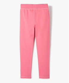leggings de sport avec surpiqures pailletees fille rose pantalonsG124201_3