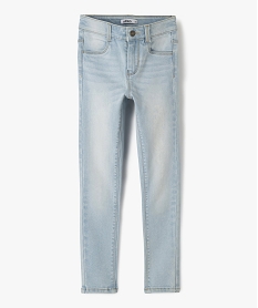 GEMO Jean ultra skinny à taille réglable fille Bleu