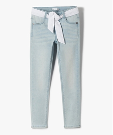 GEMO Jean fille délavé coupe skinny – LuluCastagnette Bleu