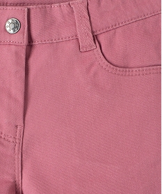 pantalon stretch coupe slim fille rose pantalonsG131601_2