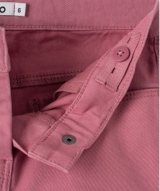 pantalon stretch coupe slim fille rose pantalonsG131601_3