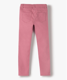 pantalon stretch coupe slim fille rose pantalonsG131601_4