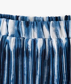 jupe fille en voile plisse tie-and-dye - lulucastagnette bleuG133401_2
