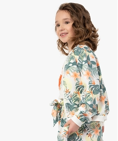 blouson fille imprime avec finitions bord-cote multicoloreG134701_1