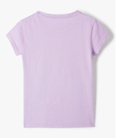 tee-shirt fille pastel a motif paillete violetG145301_3