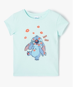 GEMO Tee-shirt fille manches courtes Lilo & Stitch - Disney Vert