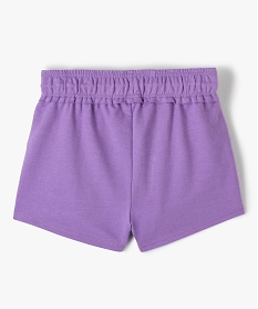 short fille sportswear en maille a taille elastiquee - camps united violetG159101_3