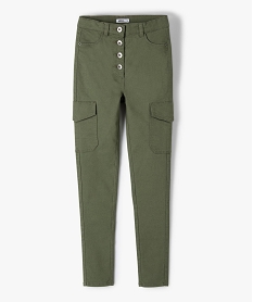 GEMO Pantalon fille Ultra Skinny avec poches à rabat kaki standard