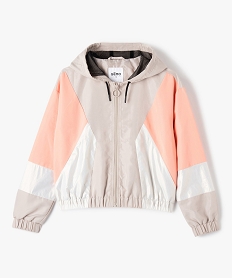 coupe-vent fille a capuche look retro beigeG163201_2
