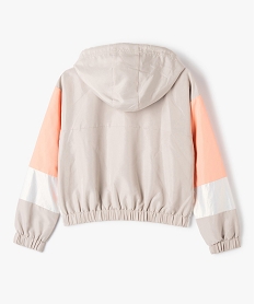 coupe-vent fille a capuche look retro beigeG163201_4