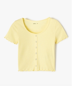 TEE-SHIRT MARINE/BLANC HOMEWEAR JAUNE