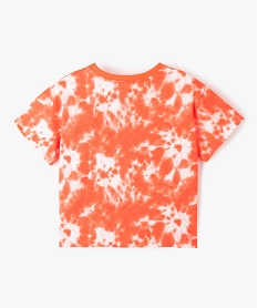 tee-shirt fille crop top a manches courtes tie and dye - coca cola imprime tee-shirtsG168401_3