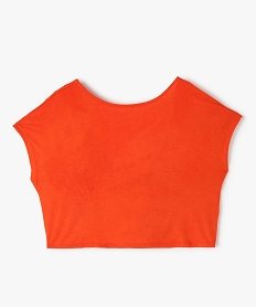 COMBI NOIR TEE-SHIRT ORANGE