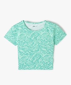 SWEAT IMPRIME CAMOUFL HOMEWEAR TURQUOISE