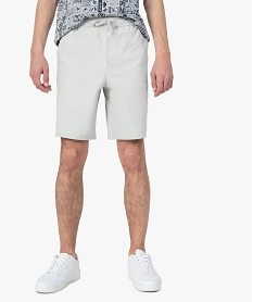 bermuda homme en coton stretch beigeG182601_1