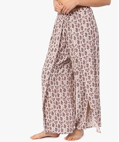 GEMO Pantalon de plage femme ouvert sur l’avant Rose