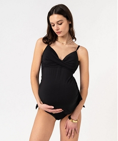 GEMO Maillot de bain de grossesse tankini à bonnets paddés Noir