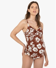 GEMO Maillot de bain de grossesse tankini à bonnets paddés Imprimé