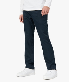 GEMO Pantalon de costume homme aux reflets satinés Bleu