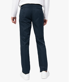 pantalon de costume homme aux reflets satines bleu pantalons de costumeG187301_3