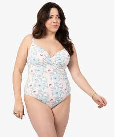 GEMO Maillot de bain femme grande taille 1 pièce à armatures Imprimé