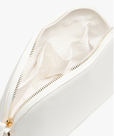 sac femme avec motifs ajoures sur lavant blanc sacs bandouliereG191901_3
