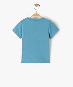 tee-shirt bebe garcon a manches courtes motif fantaisie bleu tee-shirts manches courtesG198301_3