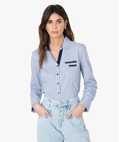 GEMO Chemise femme à fines rayures Imprimé