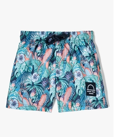 GEMO Short de bain garçon avec imprimé tropical Imprimé