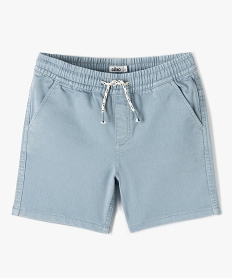 GEMO Short garçon en toile denim extensible Bleu