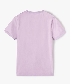 tee-shirt garcon a manches courtes motif musique violetG208301_3