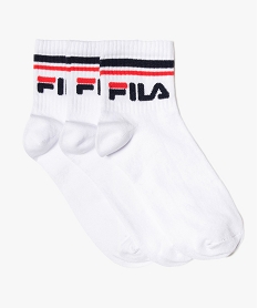 chaussettes homme speciales sport tige courte (lot  de 3) - fila blanc standardG211001_1