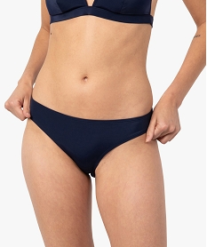 GEMO Bas de maillot de bain femme forme culotte bleu standard