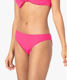 GEMO Bas de maillot de bain femme forme culotte Rose