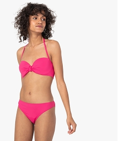 bas de maillot de bain femme forme culotte rose bas de maillots de bainG211401_3