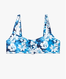 haut de maillot de bain femme forme brassiere a motifs fleuris imprime haut de maillots de bainG214801_4