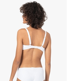 haut de maillot de bain femme forme brassiere blanc haut de maillots de bainG214901_2