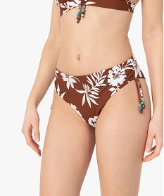 bas de maillot de bain femme a motifs fleuris forme tanga imprimeG215001_1