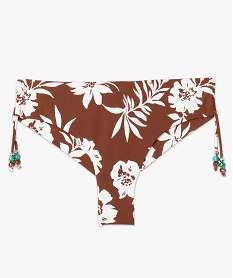bas de maillot de bain femme a motifs fleuris forme tanga imprimeG215001_4
