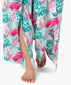 pantalon de plage femme imprime ouvert sur l’avant imprime vetements de plageG215101_2
