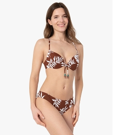 haut de maillot de bain femme a motifs fleuris forme corbeille imprimeG215201_3