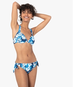 haut de maillot de bain femme forme corbeille a armatures imprime haut de maillots de bainG215301_3