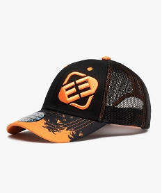 casquette homme en maille ajouree avec logo brode - freegun orangeG219501_1