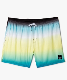 GEMO Short de bain homme grande taille dégradé de couleurs dore