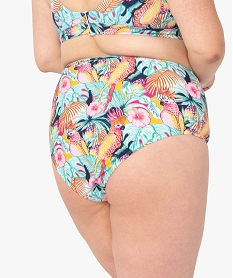 bas de maillot de bain femme grande taille forme culotte a motifs exotiques imprime bas de maillots de bainG219801_2