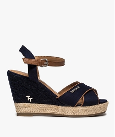 GEMO Sandales femme à semelle bicolore - Tom Tailor Bleu