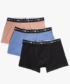 boxer homme en coton stretch - dim (lot de 3) blancG230001_1