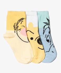 GEMO Chaussettes bébé motifs Winnie l’Ourson (lot de 3) - Disney Jaune